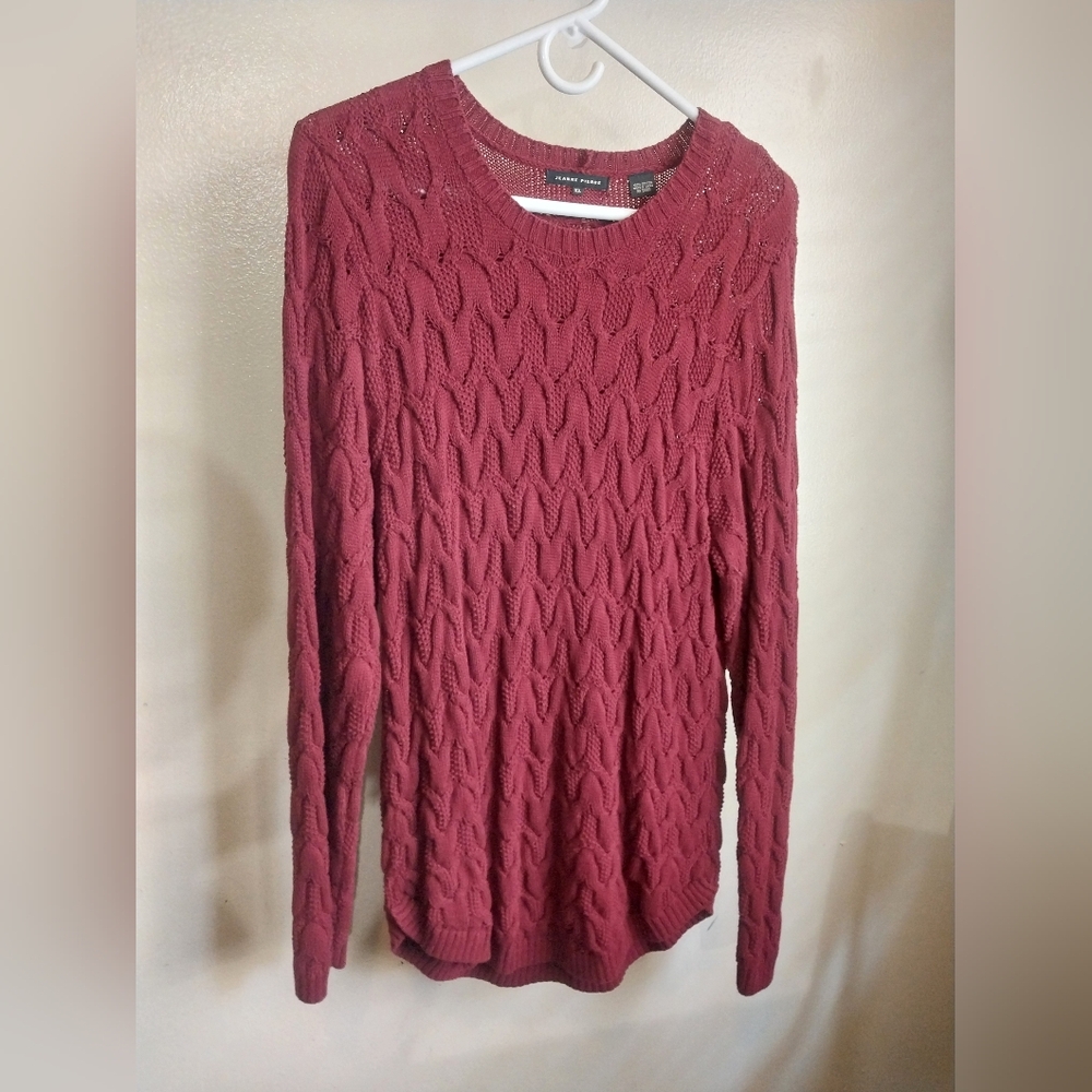 Xl burgundy sweater 100% cotton